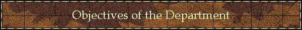 Objectives of the Department
