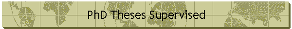 PhD Theses Supervised