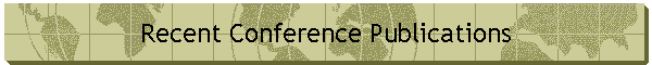 Recent Conference Publications